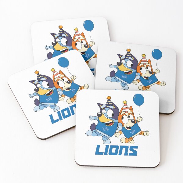 Item preview, Bluey & Bingo Detroitt Lions  designed and sold by Kleinpixel.