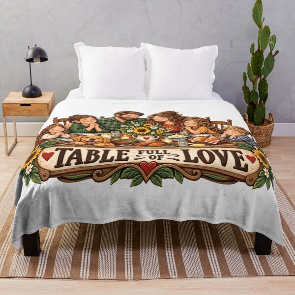 Item preview, Table Full Of Love Woodcut Balkan Family designed and sold by OfficialBalkan.