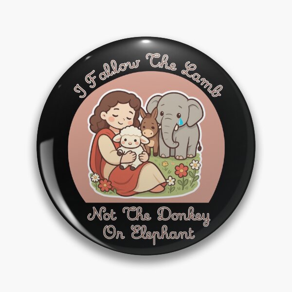 Item preview, I Follow The Lamb Not The Donkey Or Elephant designed and sold by tellia-kallisto.