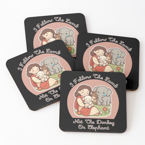 Item preview, I Follow The Lamb Not The Donkey Or Elephant designed and sold by tellia-kallisto.