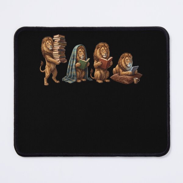 Item preview, Lion Book Reader Reading Dog Lover designed and sold by dian-rody-crest.