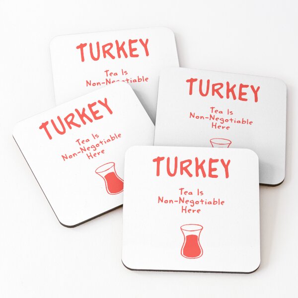 Item preview, Turkey – "Tea Is Non-Negotiable Here" Funny Quote Print designed and sold by MarkedArtPrints.
