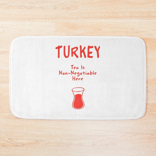 Item preview, Turkey – "Tea Is Non-Negotiable Here" Funny Quote Print designed and sold by MarkedArtPrints.