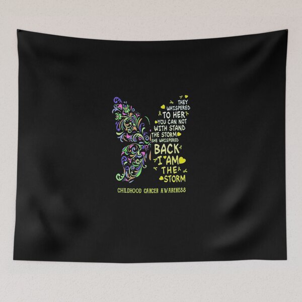 Item preview, Butterfly Wing Childhood Cancer Awareness Ribbon Art designed and sold by FranzBode.