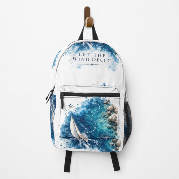 Item preview, Let the Wind Decide – Sailing Navigation & Ocean Watercolor Design designed and sold by NAUSPHERAL.