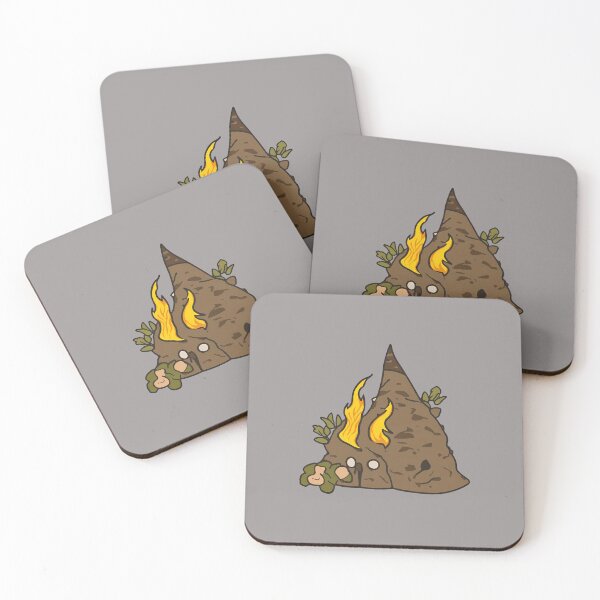 Item preview, Cartoon Volcano Mound Defeated Fire Sprite Art-39 designed and sold by KeDoerge.