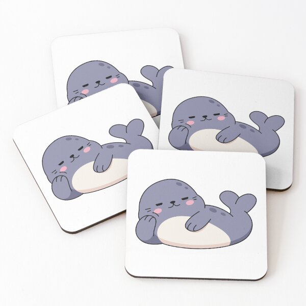 Item preview, Sealiously Chillin Cute Sleepy Seal designed and sold by sweetfourty.