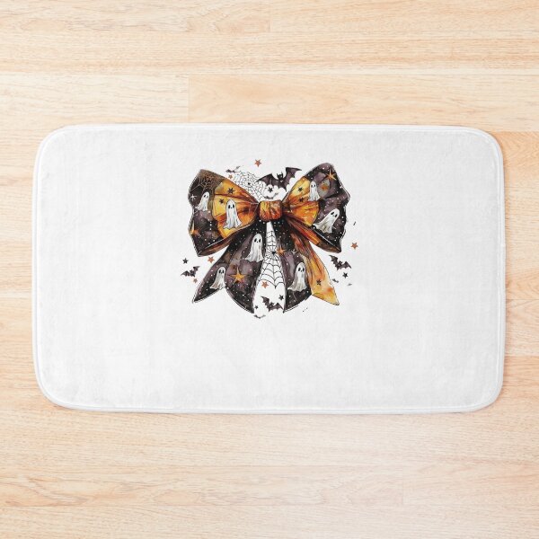 Item preview, Spooky Halloween Bowknot Ghost Bat Web Watercolor designed and sold by FranzBode.