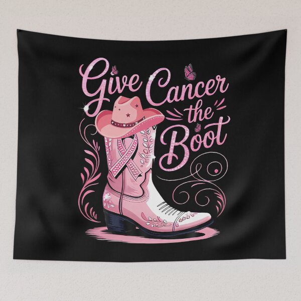 Item preview, Give Breast Cancer The Boot Pink Ribbon Western designed and sold by Khescoiu.