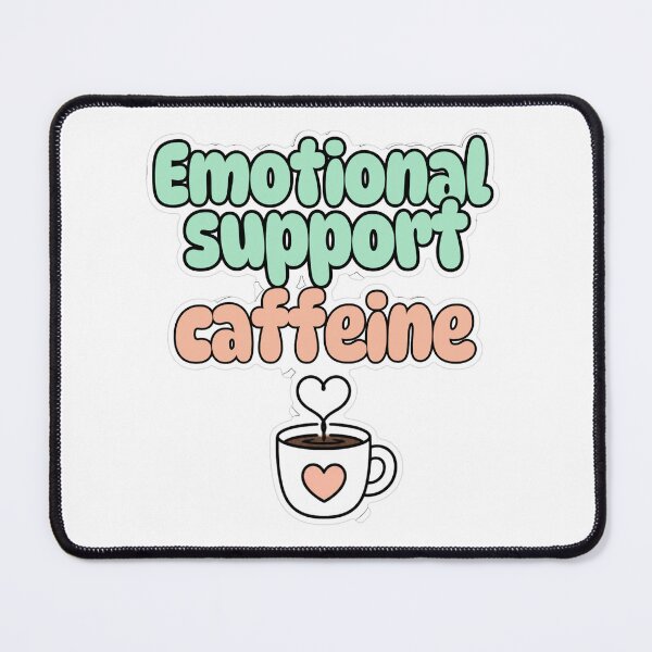 Item preview, Emotional Support Caffeine Pastel Sticker designed and sold by MindfulMischief.