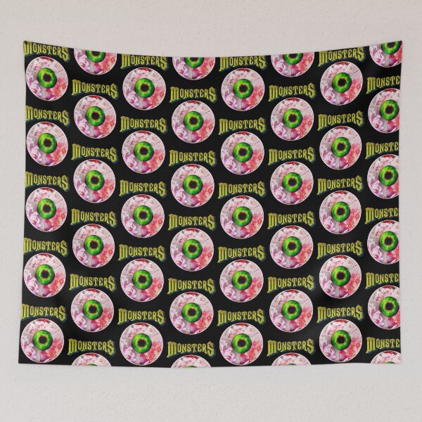 Item preview, Creepy Green Monster Eye Graphic Circle designed and sold by DeborahJRayner.