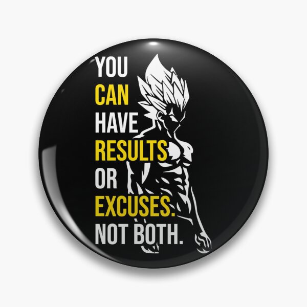 Item preview, Results-Vs-Excuses---Vegeta-Gym-Motivational designed and sold by belluemtrick.