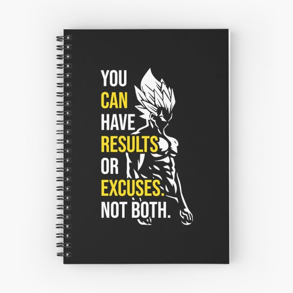Item preview, Resultados vs. Excusas: Motivación de Vegeta Gym designed and sold by belluemtrick.