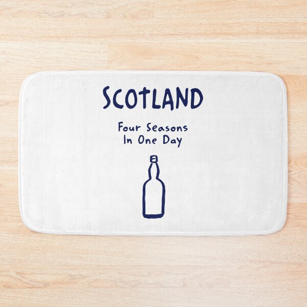 Item preview, Scotland – "Four Seasons In One Day" Funny Quote Print designed and sold by MarkedArtPrints.