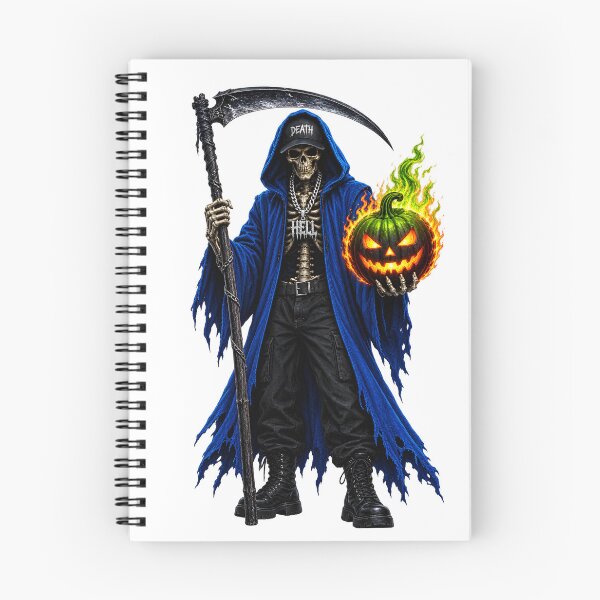 Item preview, halloween skeleton with spooky pumpkin designed and sold by natalik2024.