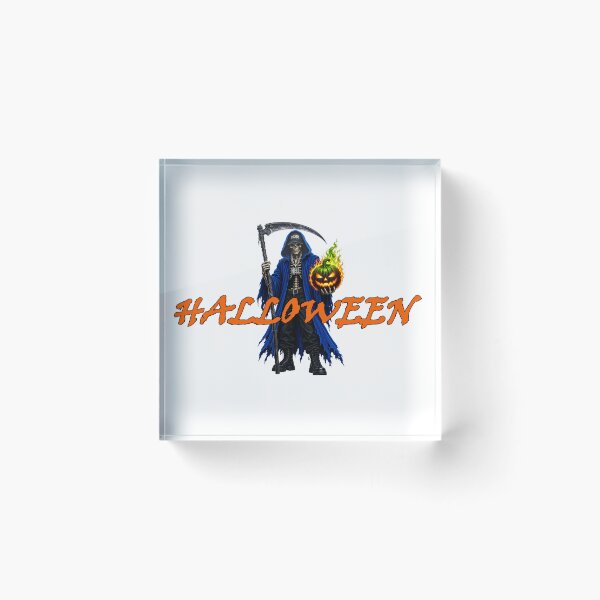 Item preview, halloween skeleton with pumpkin orange text designed and sold by natalik2024.