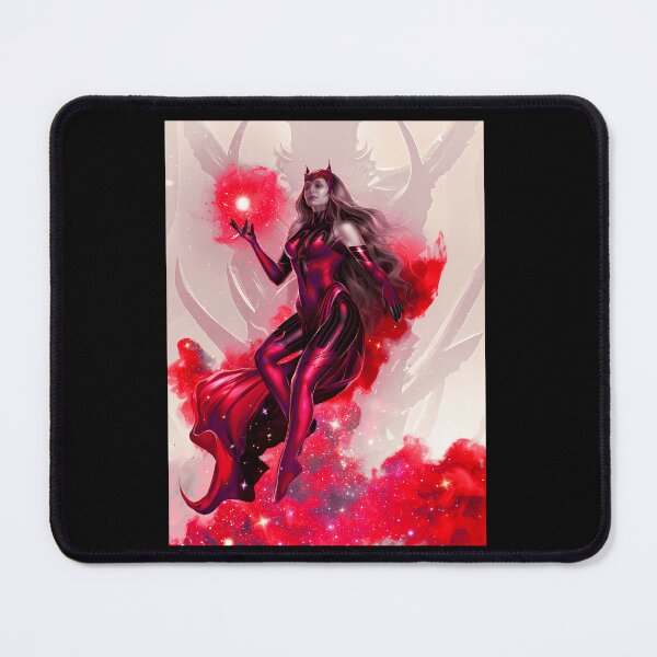 Item preview, Mystical Red Sorceress Cosmic Magic Illustration designed and sold by DeborahJRayner.