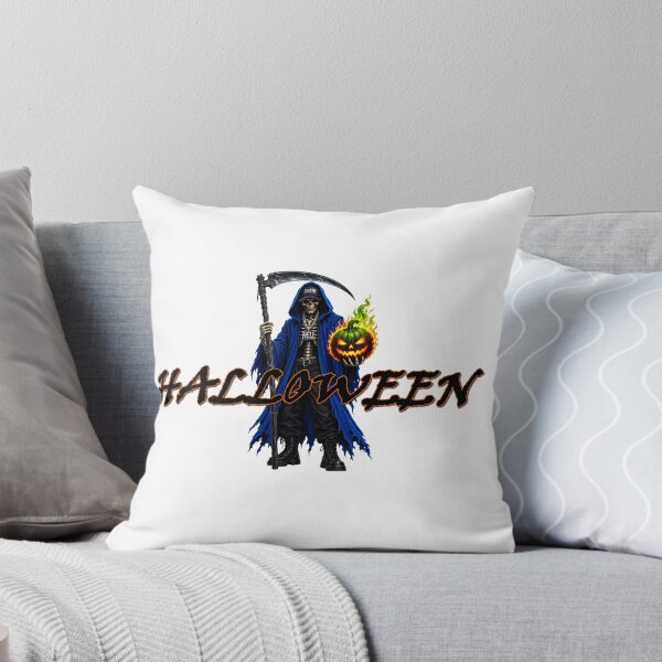 Item preview, halloween skeleton with pumpkin black text designed and sold by natalik2024.