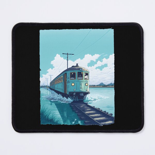Item preview, Retro-Anime-Style-Old-Japanese-Train designed and sold by cookeyrnd.