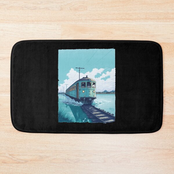 Item preview, Retro-Anime-Style-Old-Japanese-Train designed and sold by cookeyrnd.