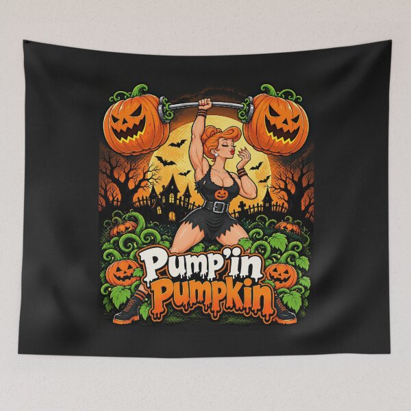 Item preview, Pumpkin Power, Polished Nails – Halloween Fitness Freaks designed and sold by Artekinium.