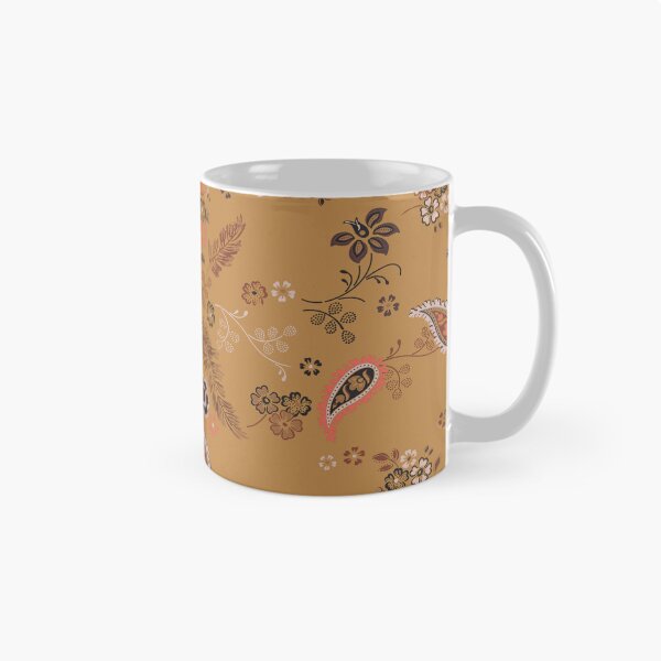 Item preview, 70s Bohemian Tapestry – Mustard Yellow Paisley, Feather, and Floral Prin designed and sold by EK EXCLUSIVE.