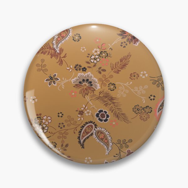 Item preview, 70s Bohemian Tapestry – Mustard Yellow Paisley, Feather, and Floral Prin designed and sold by EK EXCLUSIVE.