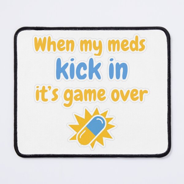 Item preview, When My Meds Kick In Pastel Sticker designed and sold by MindfulMischief.