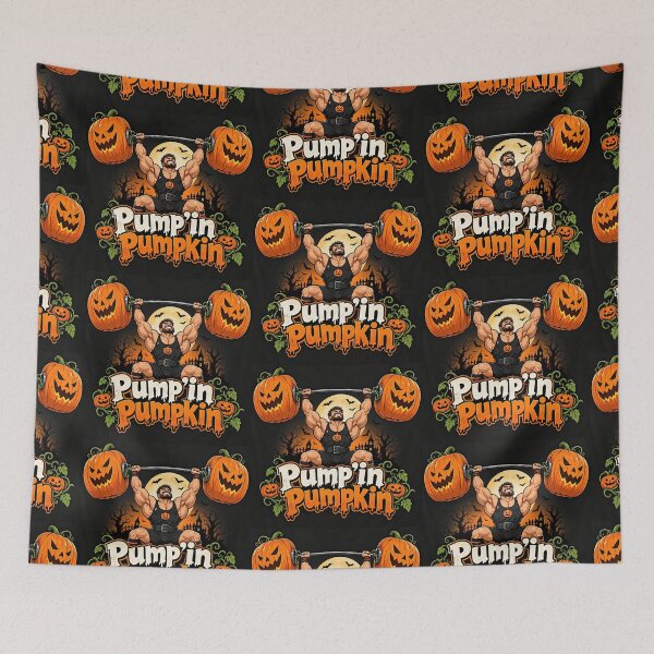 Item preview, Pumpkin Powerhouse – Halloween Fitness Freaks designed and sold by Artekinium.