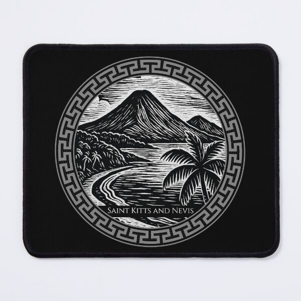 Item preview, Saint Kitts and Nevis Vintage Woodcut Art designed and sold by Thistle-TShop.