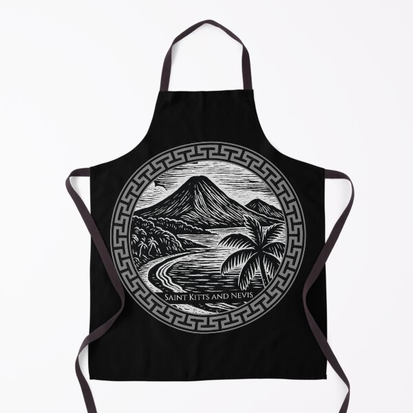 Item preview, Saint Kitts and Nevis Vintage Woodcut Art designed and sold by Thistle-TShop.