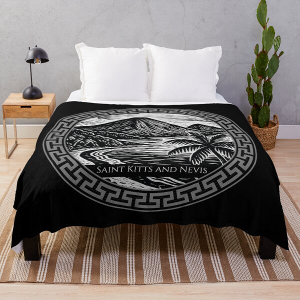 Item preview, Saint Kitts and Nevis Vintage Woodcut Art designed and sold by Thistle-TShop.