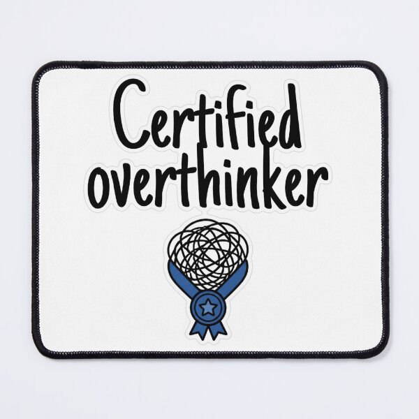Item preview, Certified Overthinker Doodle Sticker designed and sold by MindfulMischief.