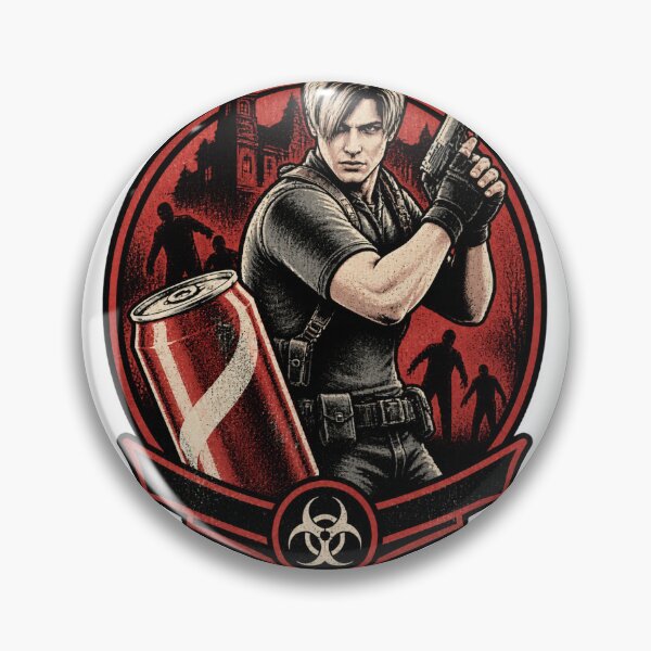 Item preview, Leon S Kennedy Inspired Design with DrPepper Theme from Resident Evil designed and sold by TheDemgenerate.