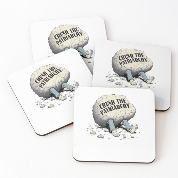 Item preview, Powerful Feminist Slogan Big Rock Crush Cartoon designed and sold by LudmillaWalthe.