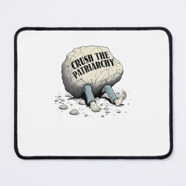 Item preview, Powerful Feminist Slogan Big Rock Crush Cartoon designed and sold by LudmillaWalthe.