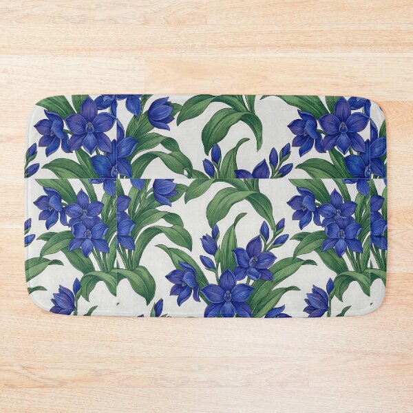 Item preview, Vivid Royal Blue Wildflower & Foliage Seamless Pattern designed and sold by Studio BC.