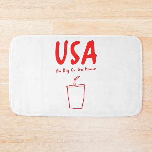 Item preview, USA Soda Cup Print – Go Big Or Go Home, Funny Design designed and sold by MarkedArtPrints.