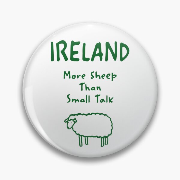 Item preview, Ireland Sheep Print – More Sheep Than Small Talk, Funny Design designed and sold by MarkedArtPrints.