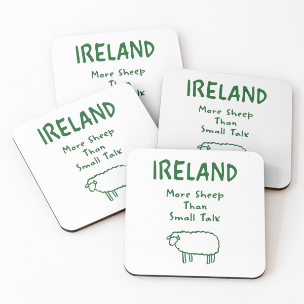 Item preview, Ireland Sheep Print – More Sheep Than Small Talk, Funny Design designed and sold by MarkedArtPrints.