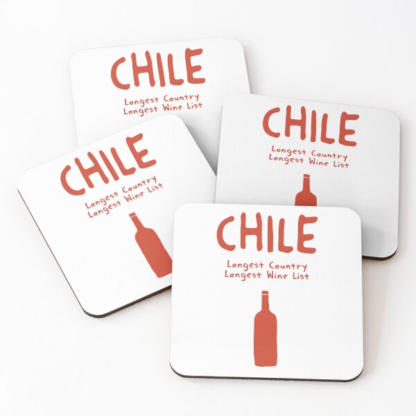 Item preview, Chile Wine Print – Longest Country Longest Wine List, Funny Design designed and sold by MarkedArtPrints.