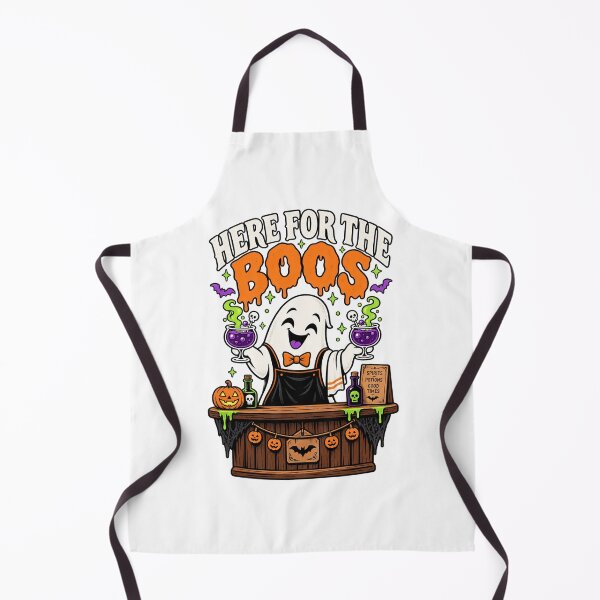 Item preview, Here for the Boos Funny Halloween Ghost Bartender Design. designed and sold by The-T-In-Retro.