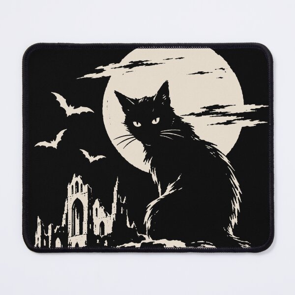 Item preview, Black Cat Gothic Moon Witchy Graphic designed and sold by trajeado14.