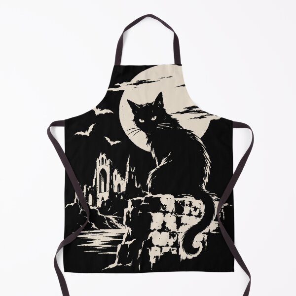 Item preview, Black Cat Gothic Moon Witchy Graphic designed and sold by trajeado14.