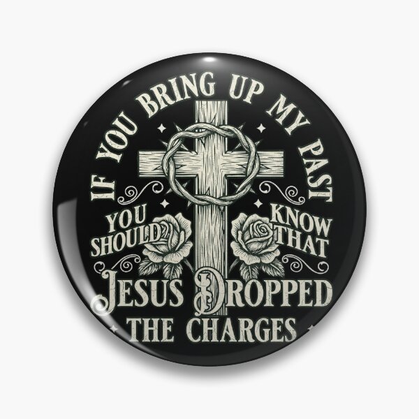 Item preview, Jesus Dropped The Charges Christian Faith Cross Roses designed and sold by CarlaKaise.
