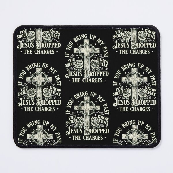 Item preview, Jesus Dropped The Charges Christian Faith Cross Roses designed and sold by CarlaKaise.