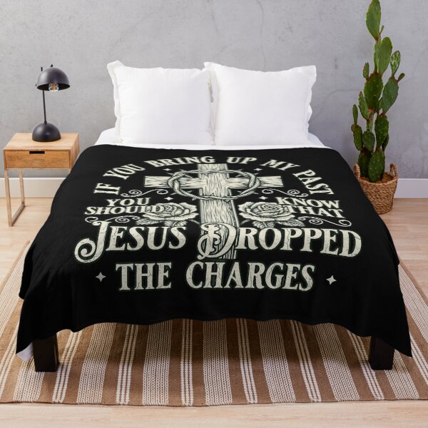Item preview, Jesus Dropped The Charges Christian Faith Cross Roses designed and sold by CarlaKaise.