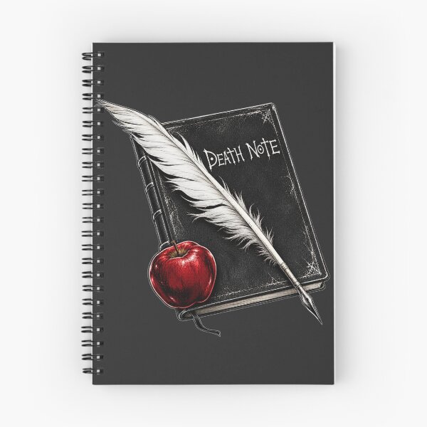 Item preview, Dark Notebook Red Apple Gothic Anime Streetwear Graphic designed and sold by TokyoCraft.