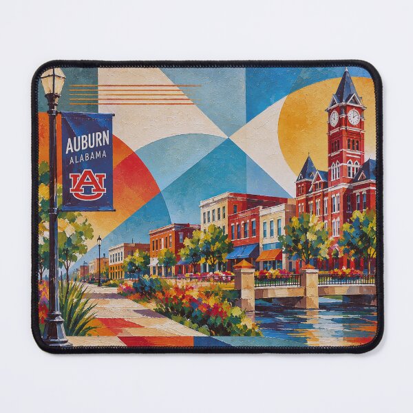 Item preview, Auburn, Alabama Painting – A Beautiful Summer Scene in the USA. designed and sold by GalleryKauffeld.