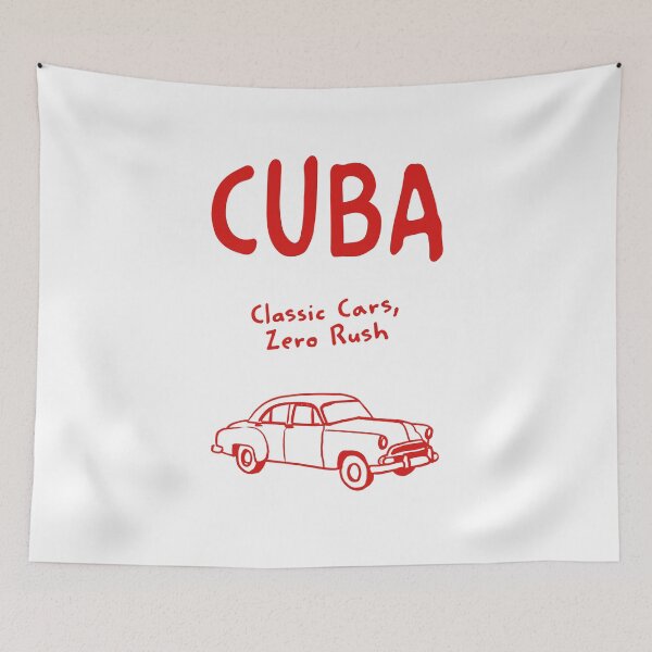 Item preview, Cuba Classic Car Print – Classic Cars Zero Rush, Funny Design designed and sold by MarkedArtPrints.